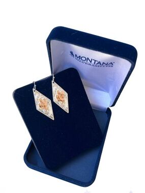 Montana Silversmiths Two-Tone CACTUS Earrings hypoallergenic stainless steel